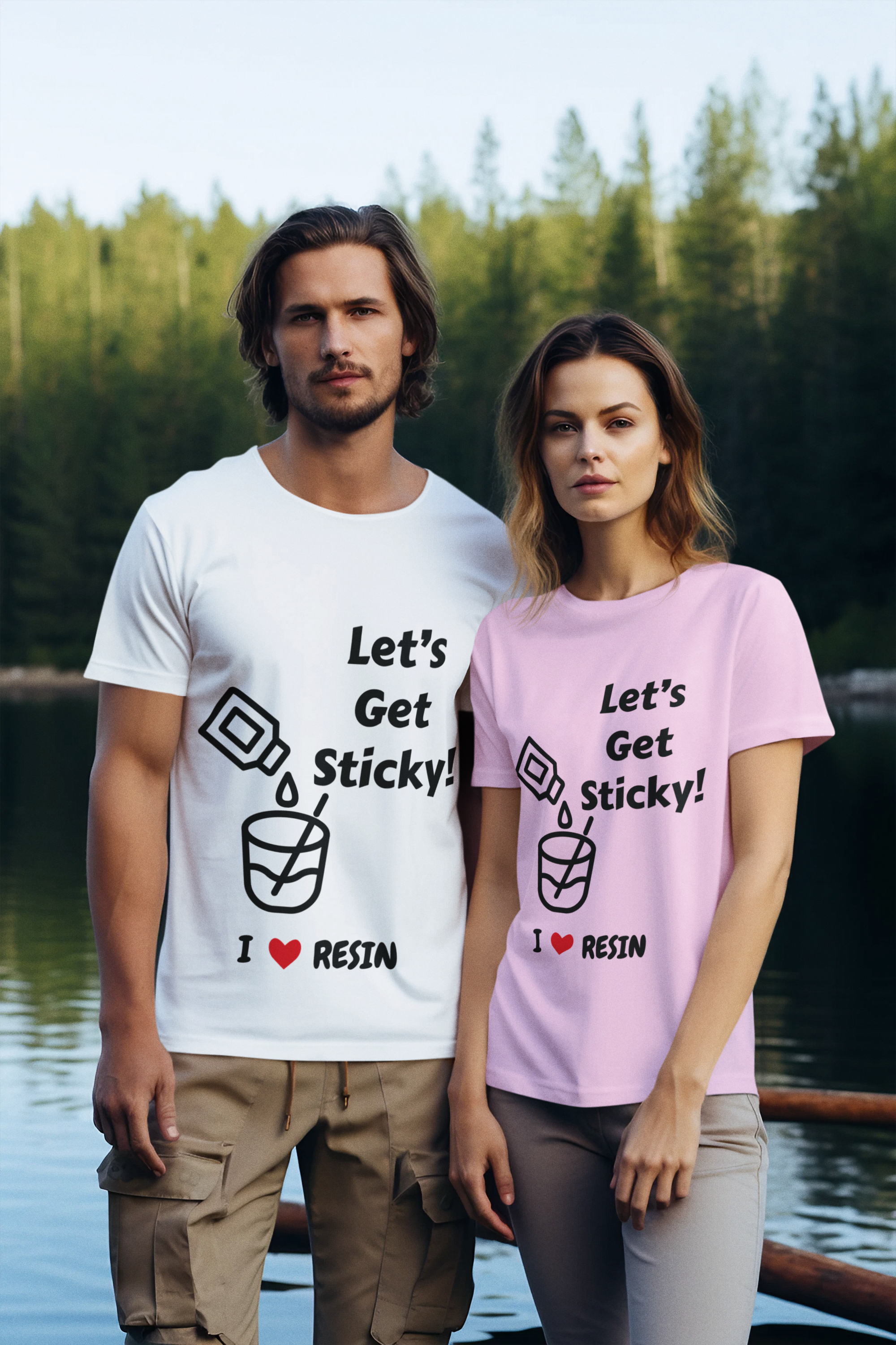 Let's Get Sticky! Unisex Softstyle T-Shirt, Funny Resin Craft Tee, DIY Enthusiast Gift, Arts and Crafts Apparel, Casual Wear, Gift for [...]