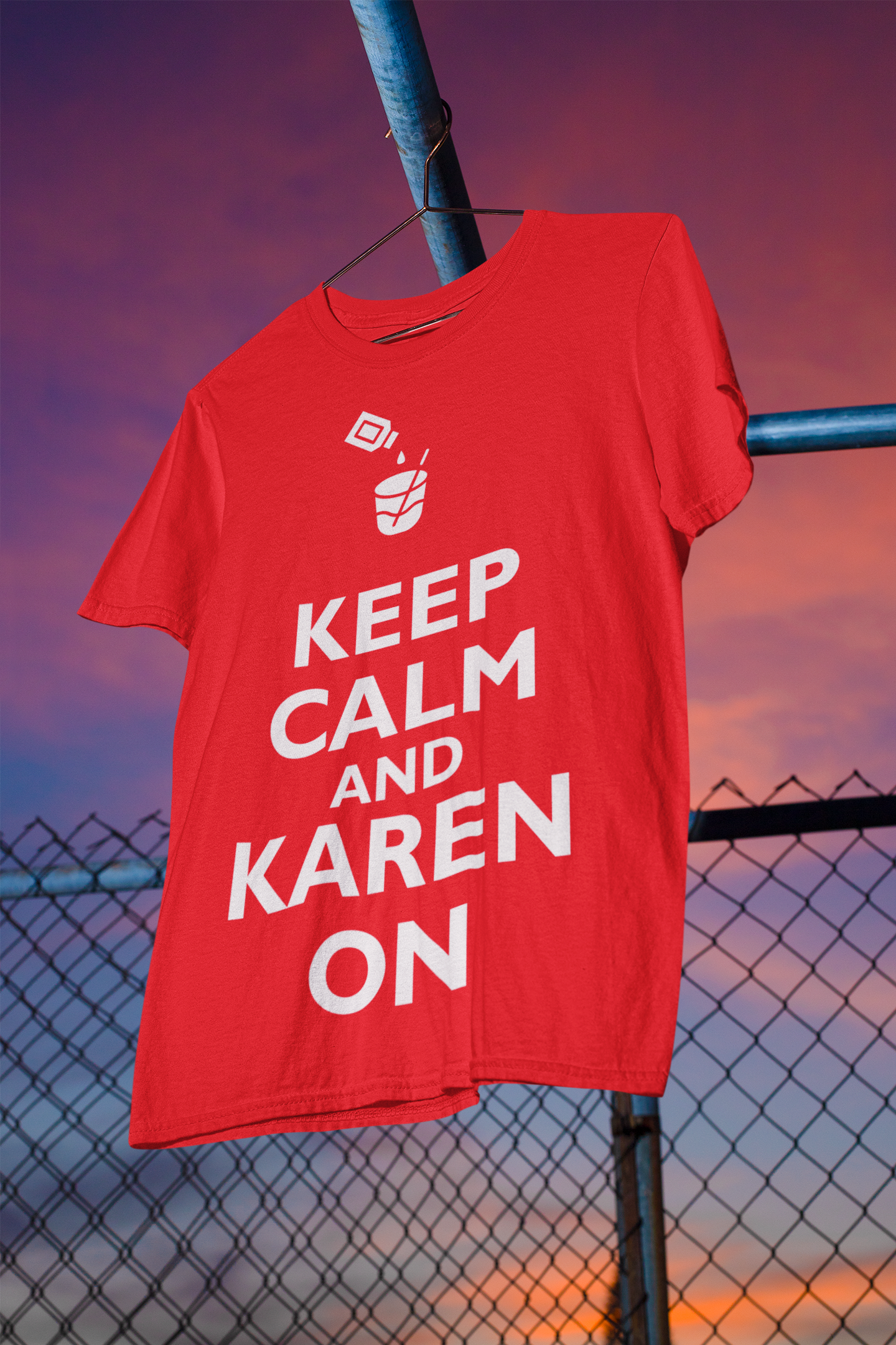 'Keep Calm and Karen on' Cozy Unisex Softstyle T-Shirt for Everyday Comfort, Gift for Him/Her, Casual Wear, Graphic Tee, Summer Essential